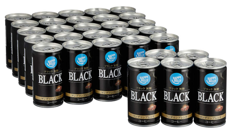 第8位. Amazon限定ブランド「HappyBelly ブラックコーヒー 無糖無香料」