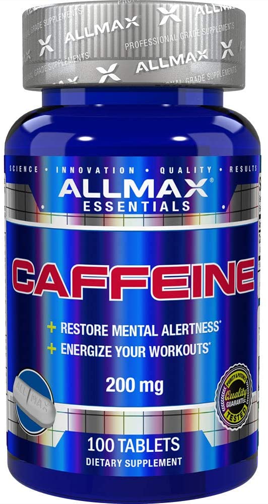 第1位：カフェインの効果を実感「AllMax Nutrition – カフェイン 200 mg 100錠剤」