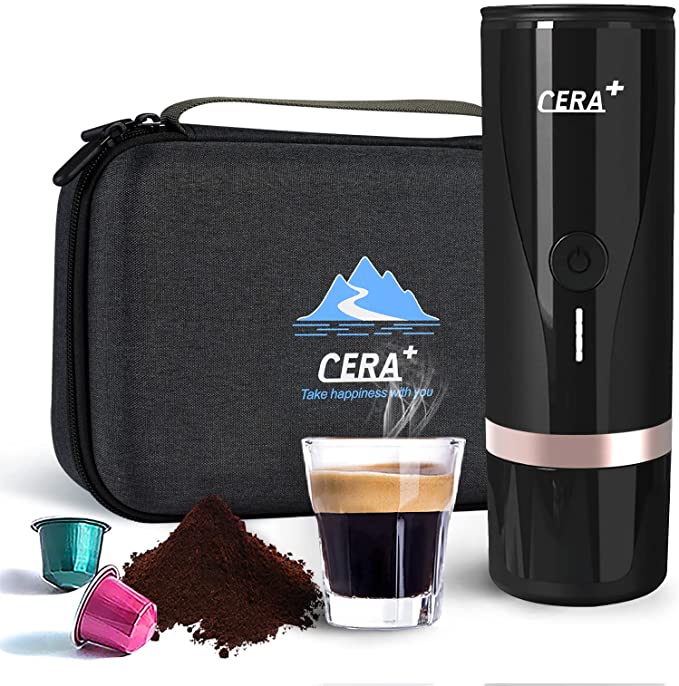 第5位：カプセル＆コーヒー粉にも対応「CERA+ ポータブルエスプレッソメーカー」