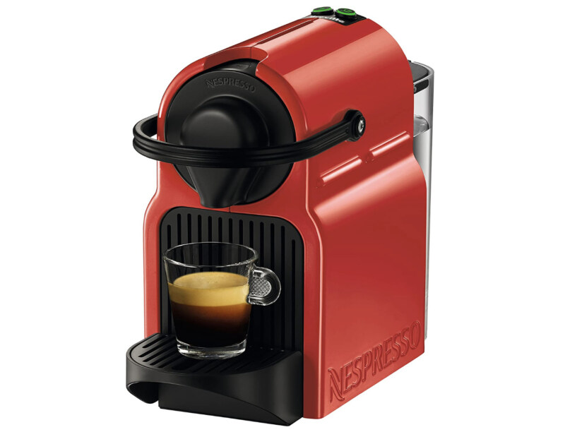 Nespresso Inissiaエスプレッソマシンbyデロンギwith Aeroccino 100 レッド 608003-BEC120RED1AUC1