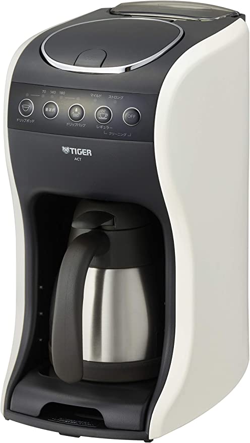 第3位.優秀な3WAYコーヒーメーカー「タイガー コーヒーメーカー クリームホワイト ACT-E040WM」