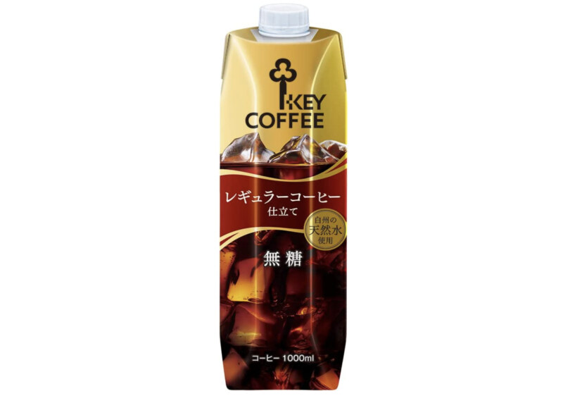 キーコーヒー リキッドコーヒー 天然水 無糖 紙パック 1000ml×6本入×2ケース