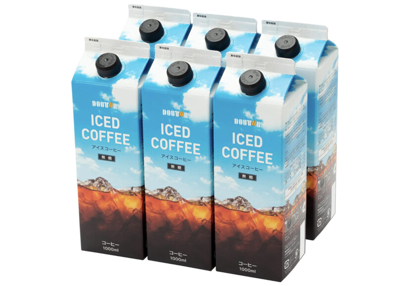 ドトールコーヒー LC154 無糖アイスコーヒー 1000ml×6本