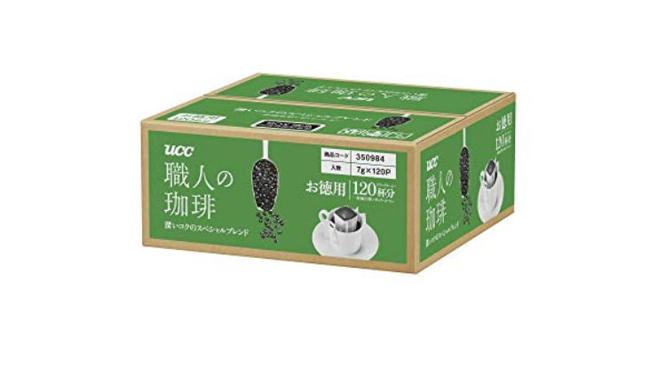 【Amazon.co.jp限定】UCC 職人の珈琲 ドリップコーヒー 深いコクのスペシャルブレンド 120杯