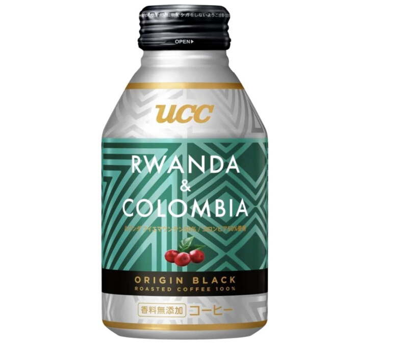 第1位. フルーティーな明るい酸味「UCC ORIGIN BLACK ルワンダ＆コロンビア 缶コーヒー275g」