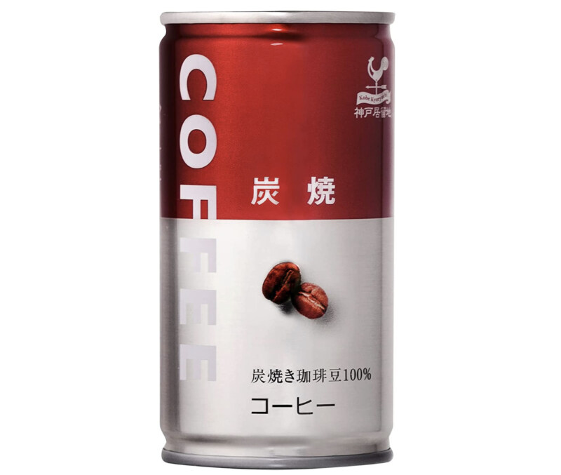 第5位. 炭焼きの香ばしさを感じる「神戸居留地 炭焼コーヒー 缶 185g」