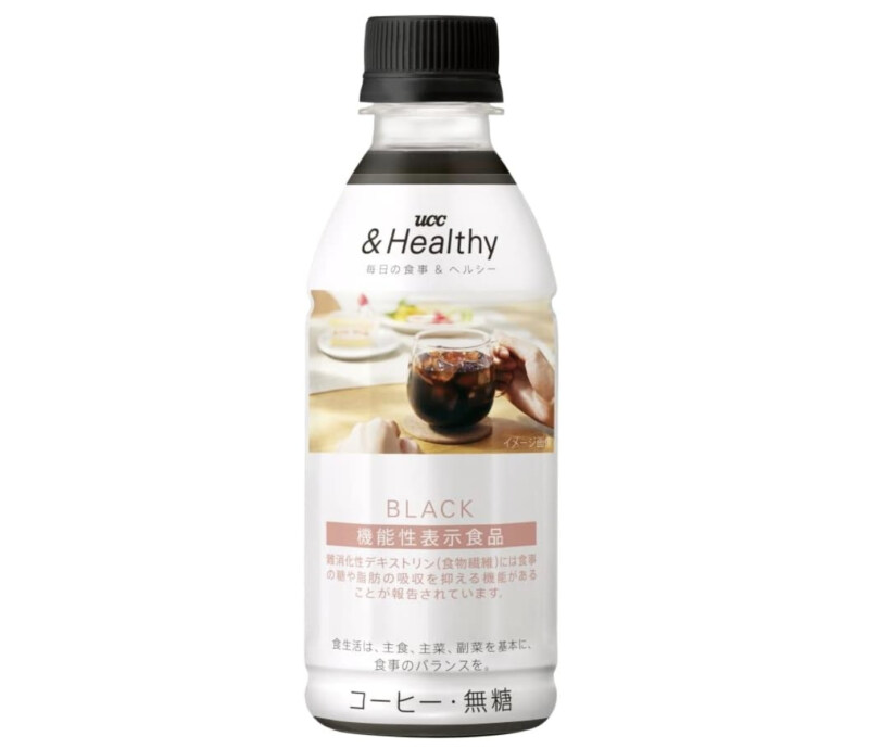 6．健康にもは配慮しながら楽しむ「UCC ＆Healthy BLACK ペットボトル コーヒー」