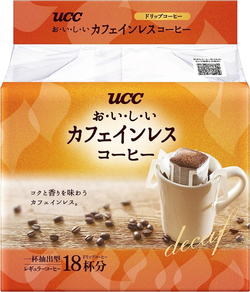 5．お・い・し・いカフェインレス UCC おいしいカフェインレスコーヒー