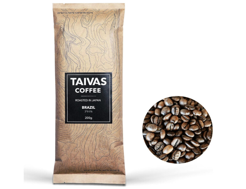 5位．甘いフレーバーとほのかな苦味「TAIVAS COFFEE コーヒー豆 200g ブラジル」
