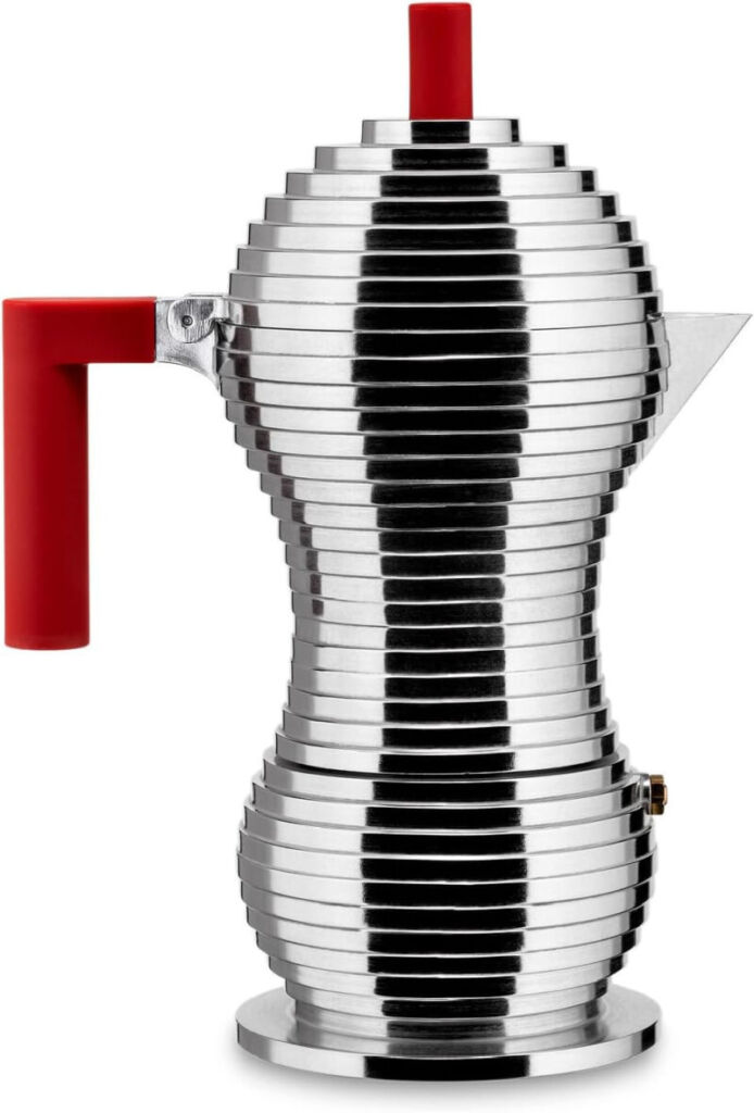 12. 個性的なデザインが魅力的「アレッシィ(ALESSI) Pulcina エスプレッソコーヒーメーカー 6カップ用」