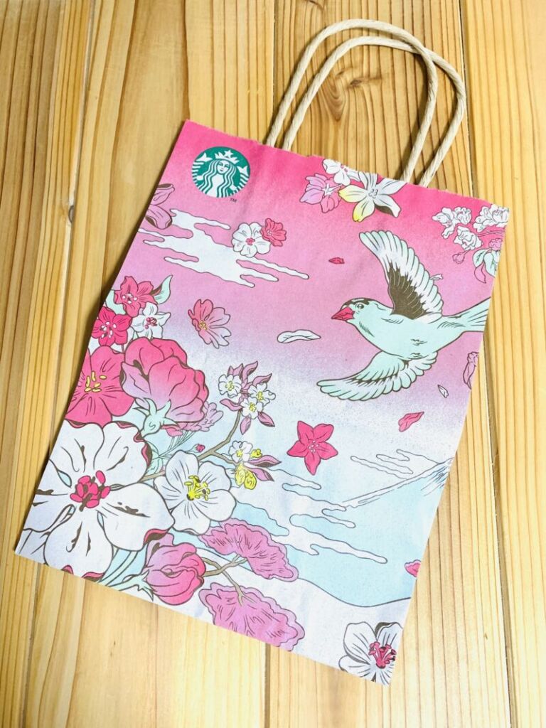 スタバの桜シーズンは限定の桜柄紙袋がついてくる！期間はいつまで？