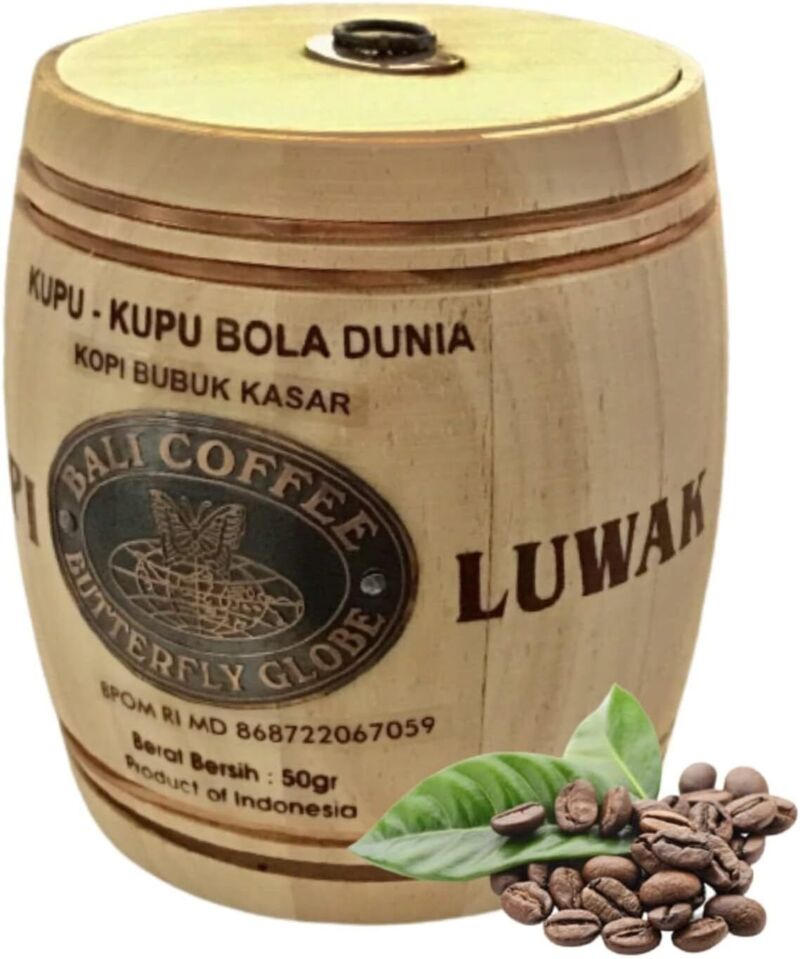 コピ・ルアク KOPI LUWAK 50g 魅惑のコーヒー豆 木樽